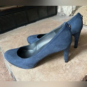Stuart Weitzman Deep Blue Suede Heels